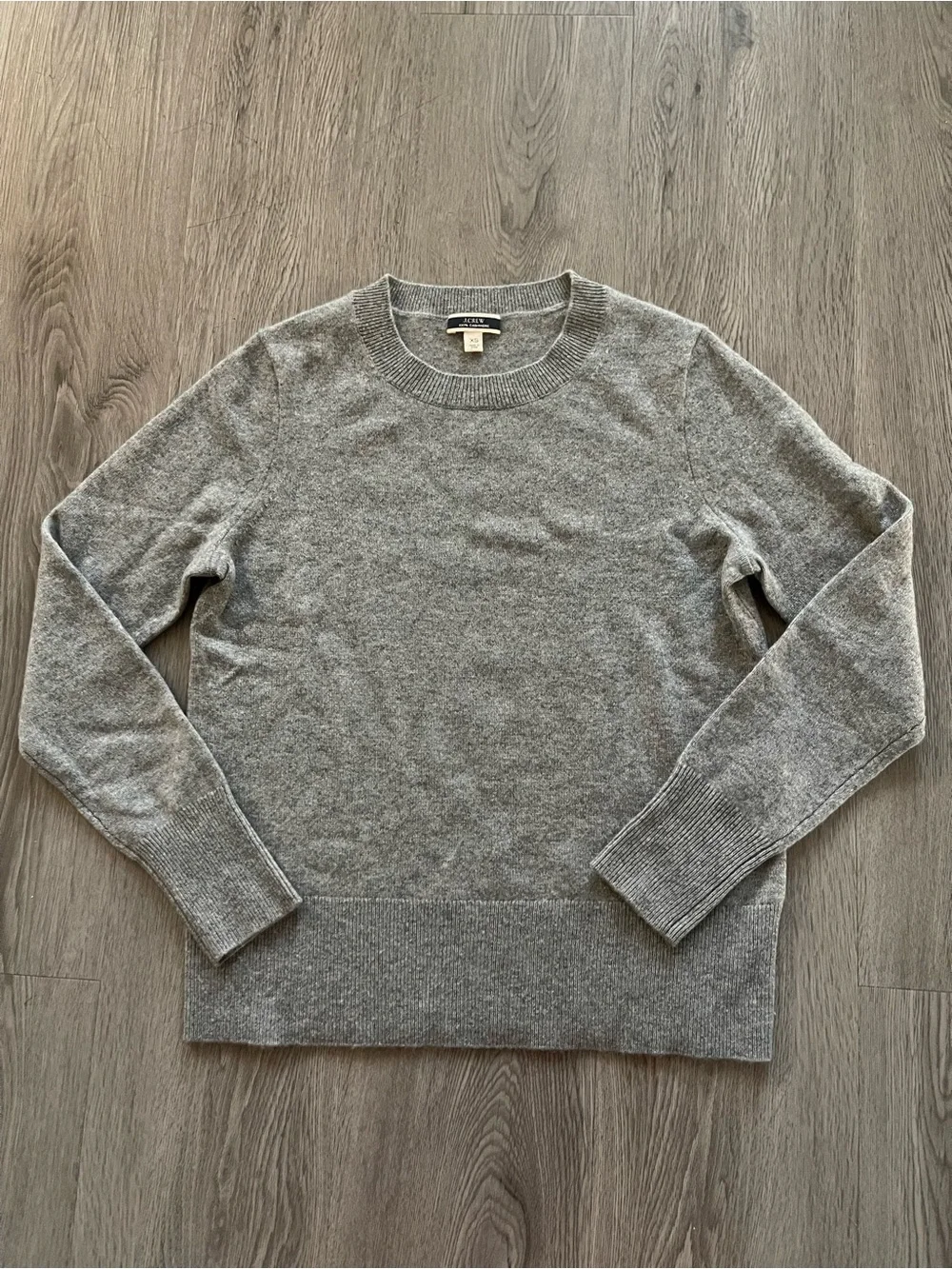 J. Crew Light Gray Crewneck Sweater